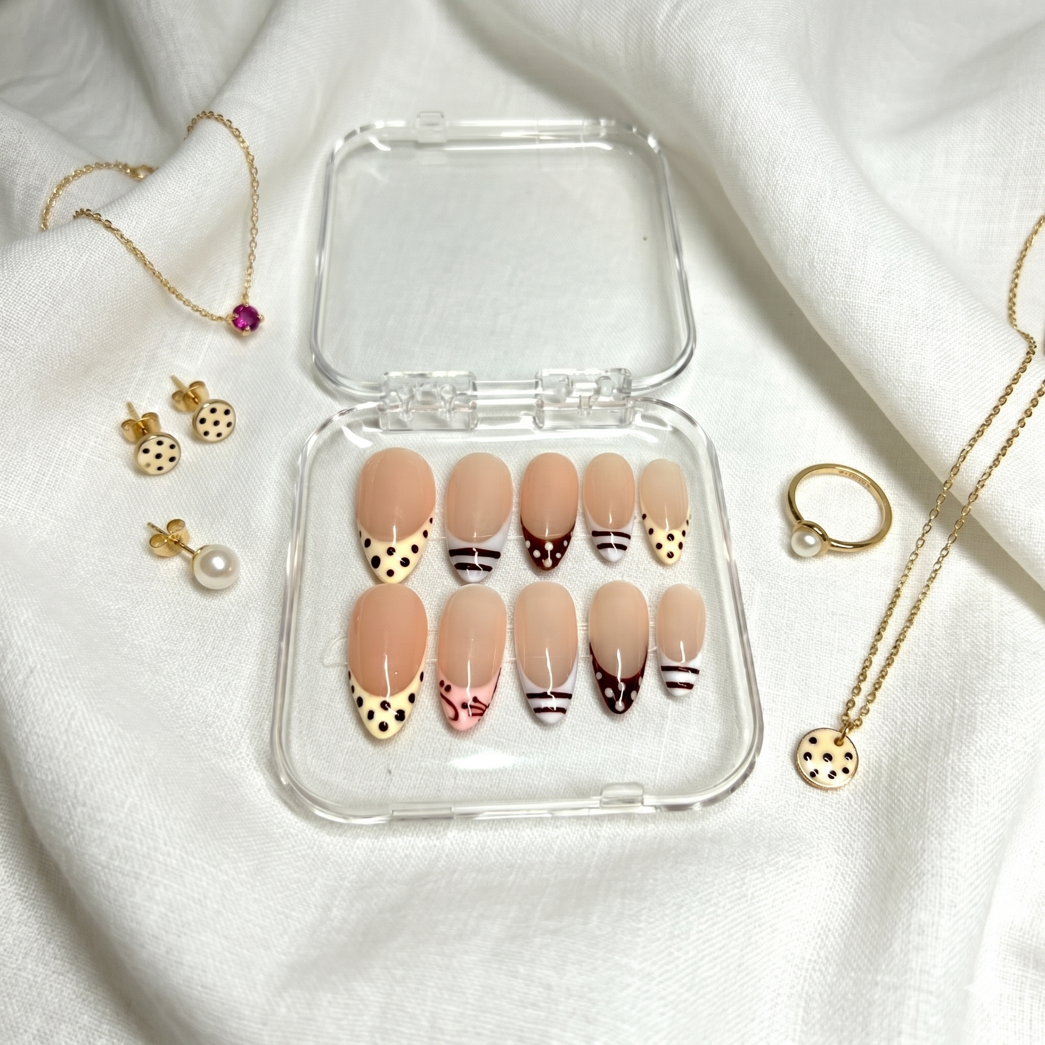 Creamy Dot Set