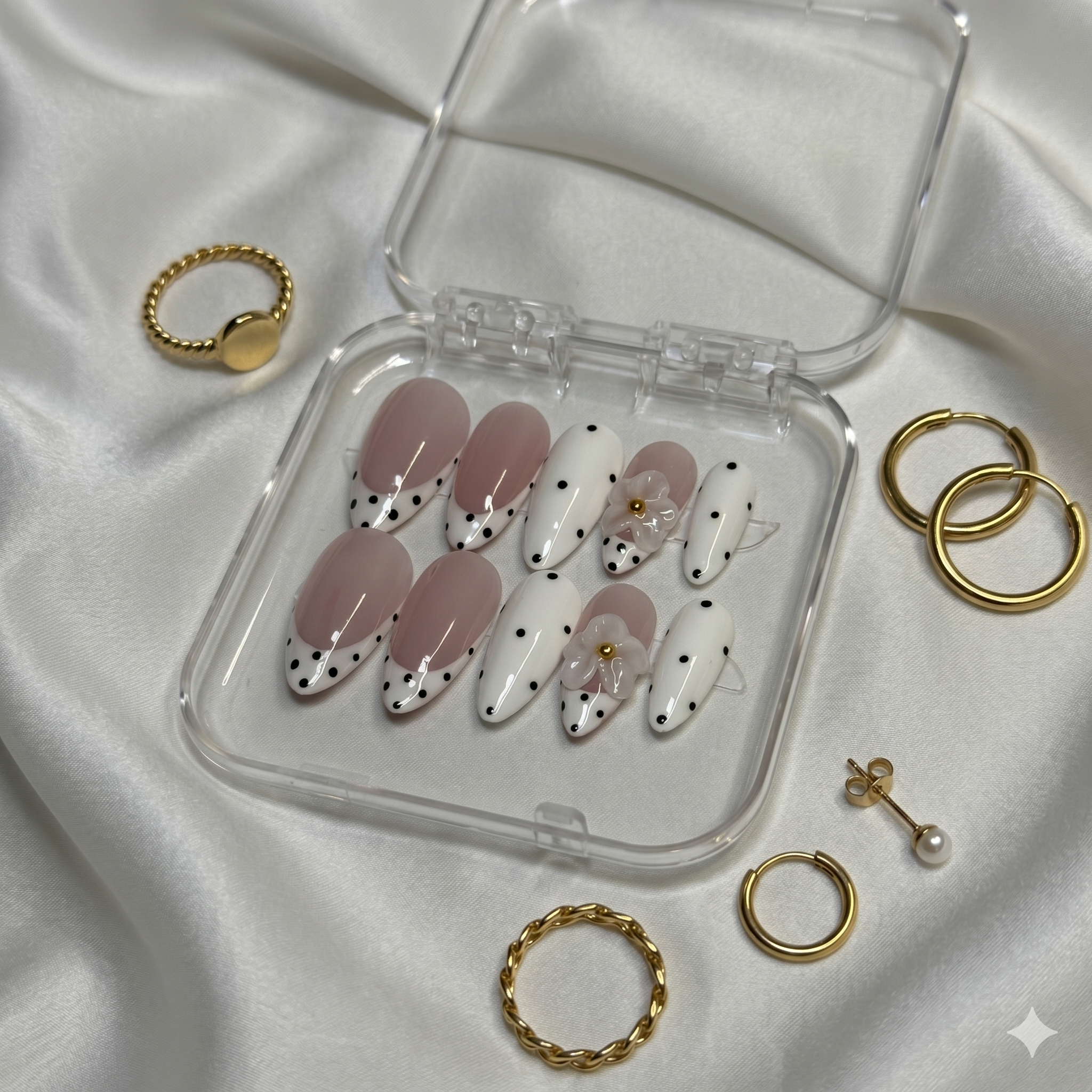 Pink Dot Bloom Set