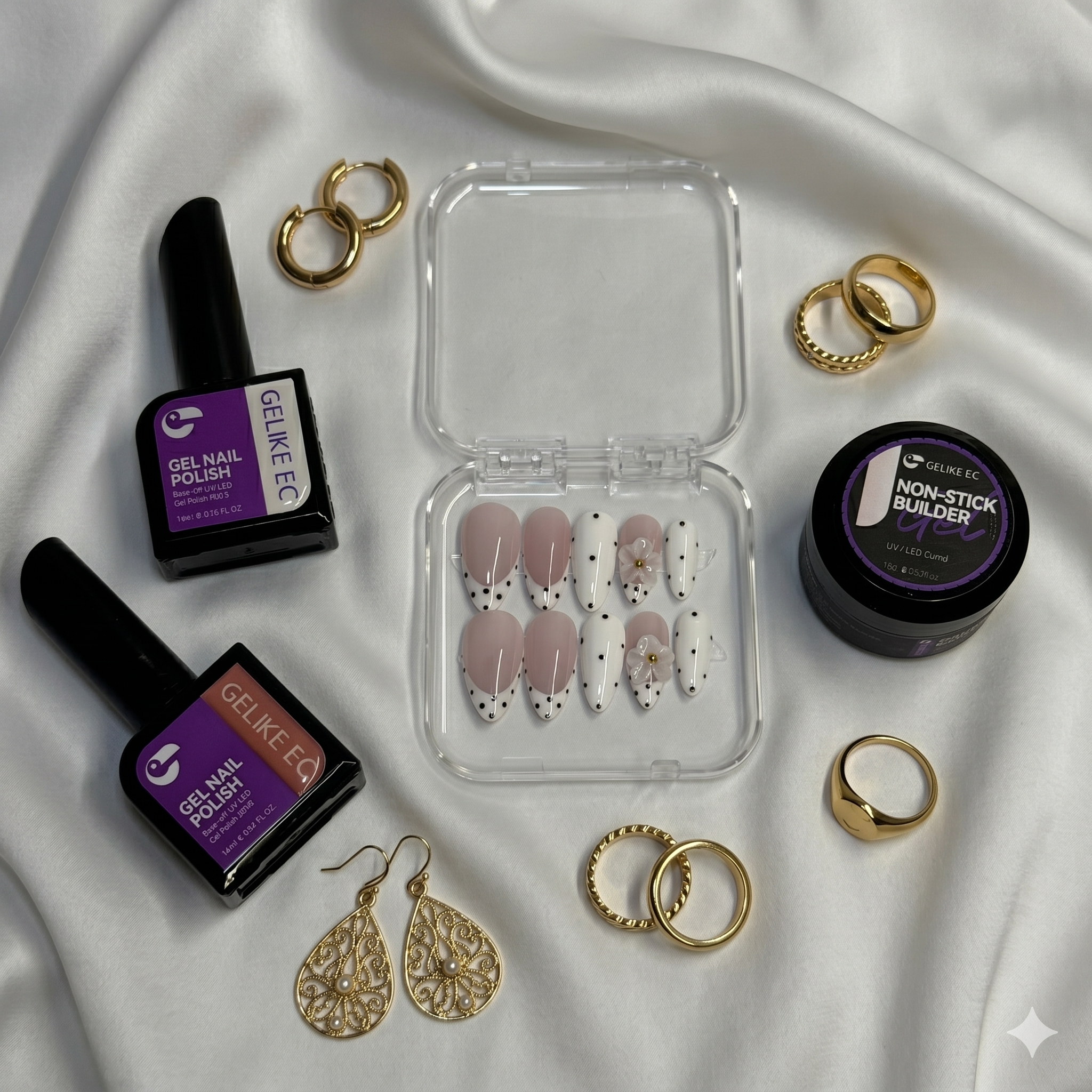Pink Dot Bloom Set